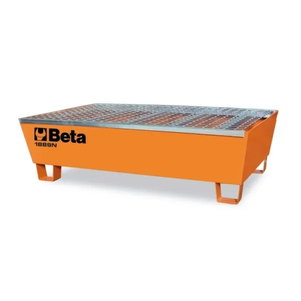 Base acciaio per movimentazione e stoccaggio di 2 fusti da 200 l Beta