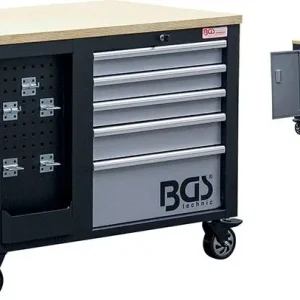 CARRELLO PORTAUTENSILI VUOTO CON 10 CASSETTI BGS4199