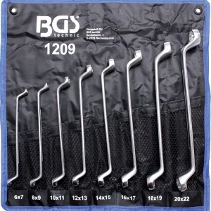 SERIE 8 CHIAVI POLIGONALI CROMATE BGS1209 6/19mm