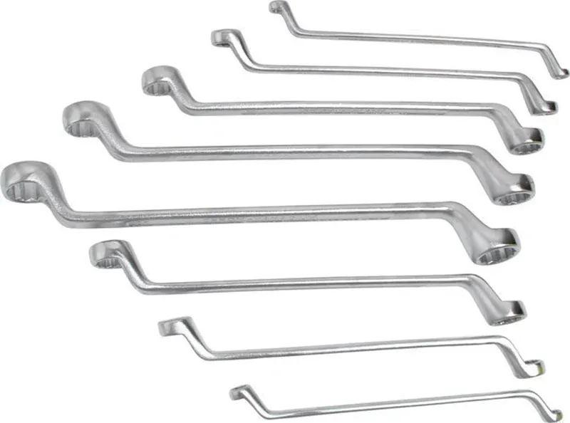 SERIE 8 CHIAVI POLIGONALI CROMATE BGS1209 6/19mm