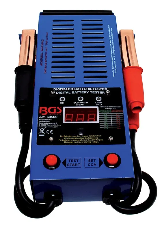 TESTER DIGITALE PER BATTERIE BGS63502