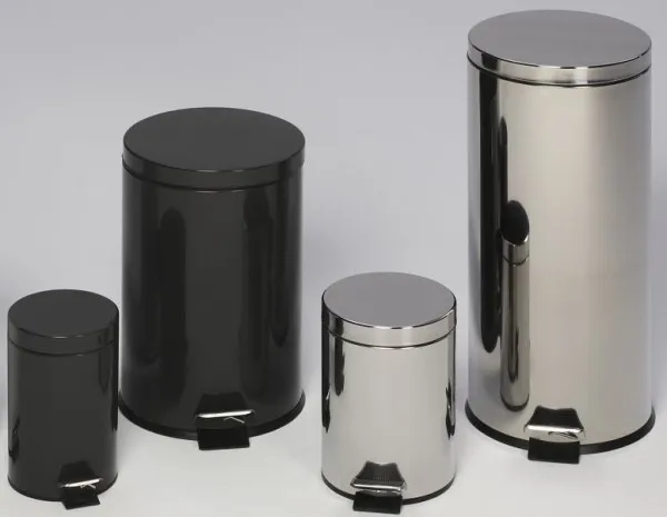 Pattumiera pedale VAR con pedale 5 L acciaio inox lucido 43023