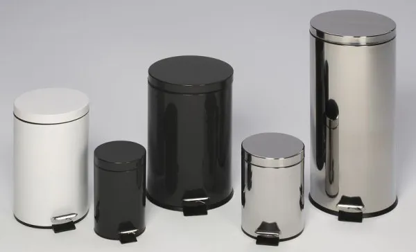 Pattumiera pedale VAR con pedale 5 L acciaio inox lucido 43023