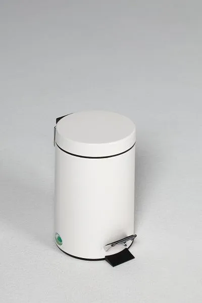 Pattumiera pedale VAR con pedale 5 L bianco 43021