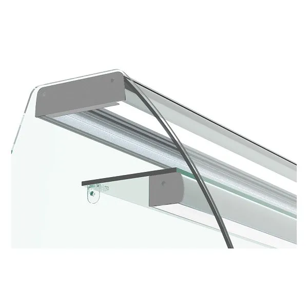 Ripiano intermedio vetro Vaiotec con illuminazione collezione 150 TOPLINE 304x537x14 cm 11008
