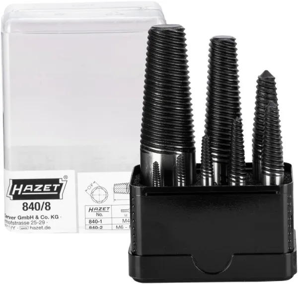 Set di estrattori per viti Hazet numero di utensili: 8 840/8 con 2 Anni di Garanzia