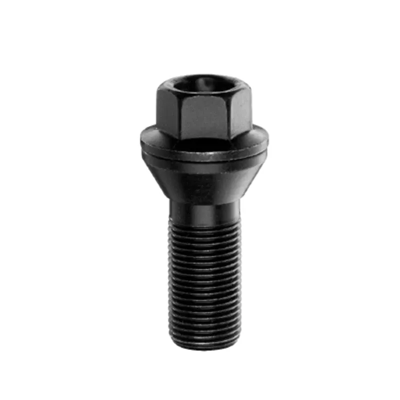 Viti con rondella, sede conica 60°, chiave SW17, 15 x 1.25 x 30 mm anti vibrazioni - Black