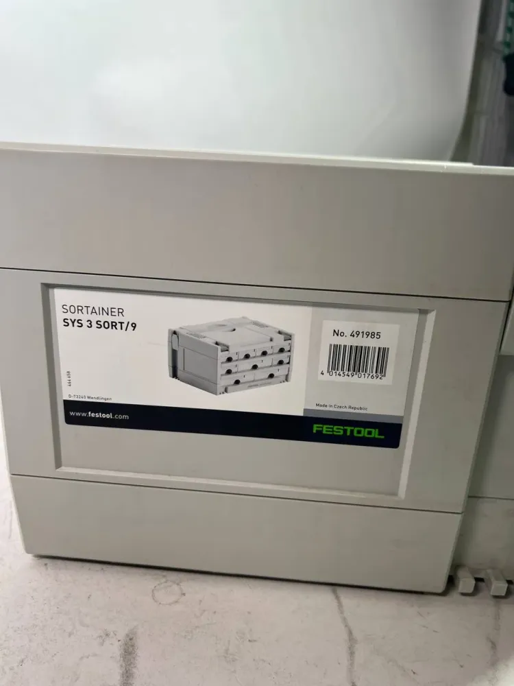 Festool SORTAINER SYS 3-SORT/9 Organizzatore per cassette degli attrezzi, 395 x 295 x 210 mm (491985)