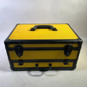 Toolbrothers TX Valigetta alluminio per utensili, gialla - per trapani + Set di 70 punte + Inserto schiuma cubi