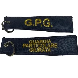 Portachiavi Ricamato GPG (Guardia Particolare Giurata)